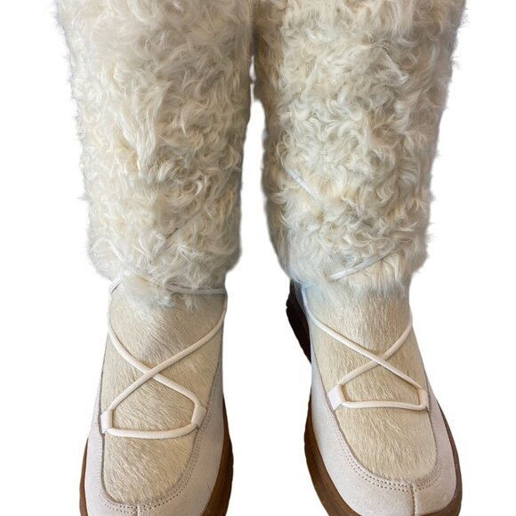 NWT PAJAR Italian Handcrafted Fur Ski Snow Boots 40 Off White -20C MSRP$495 - Picture 12 of 14